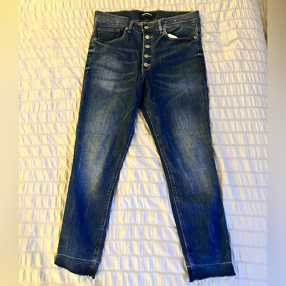 Express Dark Blue Denim Jeans